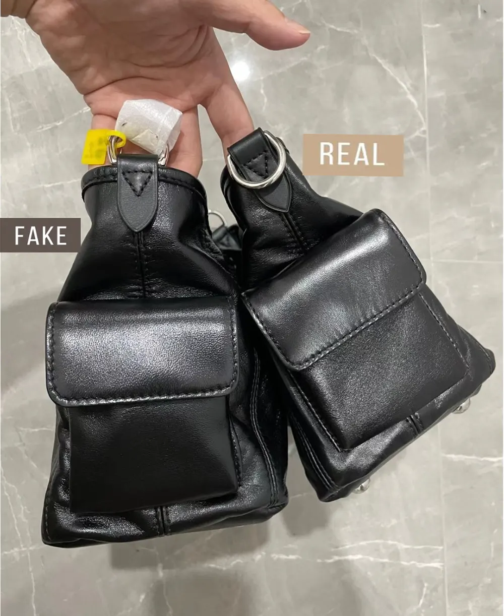 Louis Vuitton Lambskin CarryAll Black Bag-A Comparison of Authentic and High-Quality Replicas