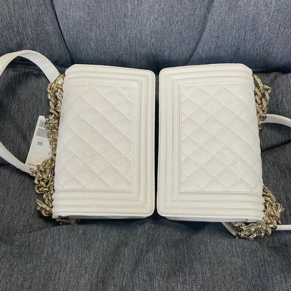 Detailed Comparison Between Chanel LeBoy Bag Authentic and High-Quality Replicas