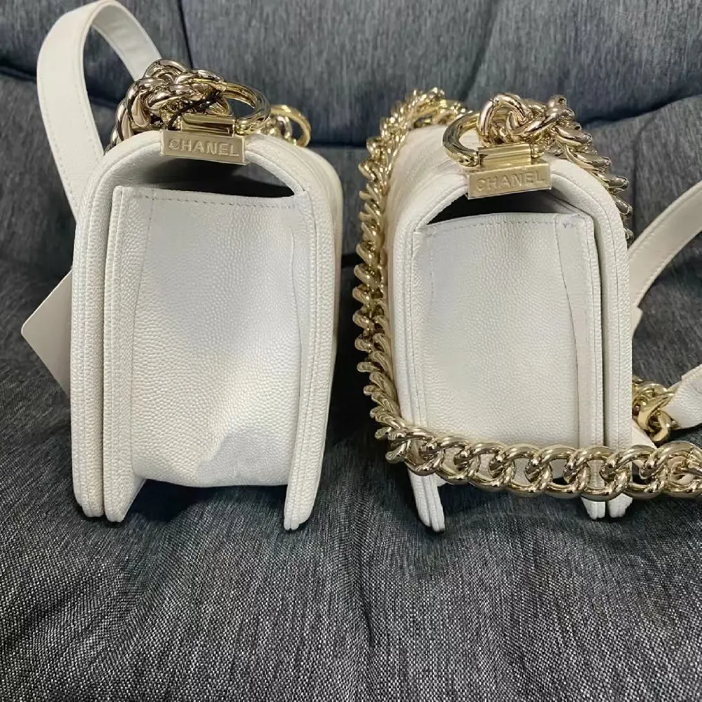 Detailed Comparison Between Chanel LeBoy Bag Authentic and High-Quality Replicas