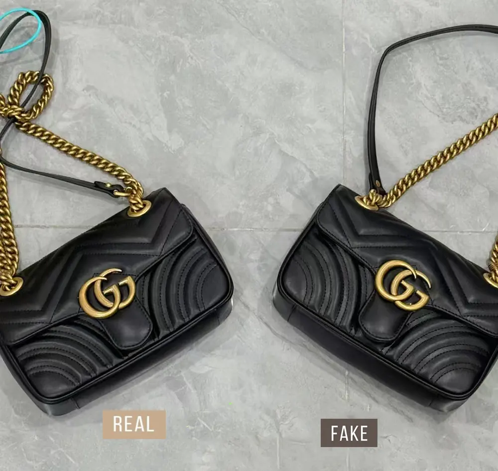 Authentic Gucci GG Marmont Bag vs. High-Quality Replica