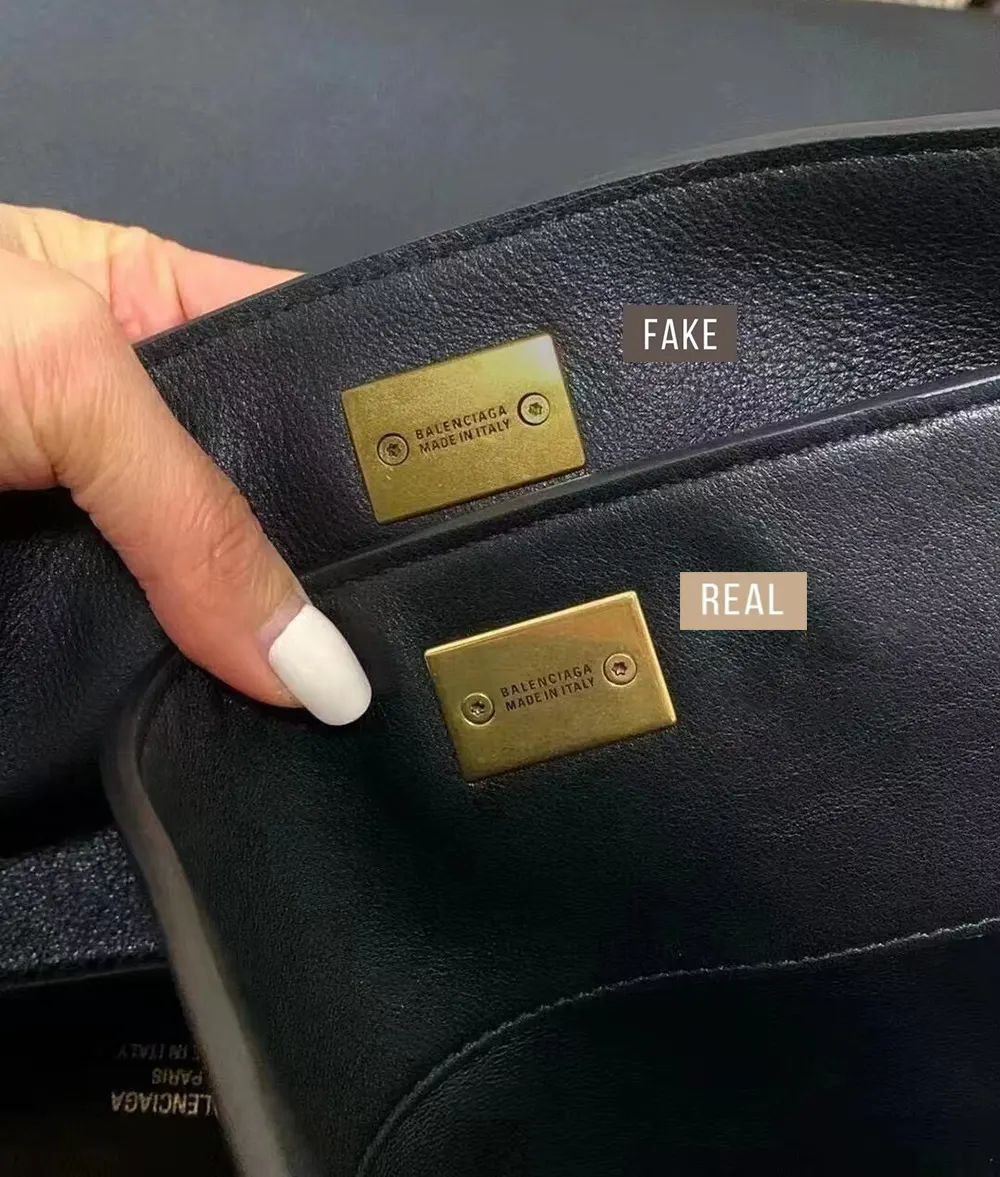  Balenciaga Rodeo Handbag Authentic vs. High-Quality Replica 