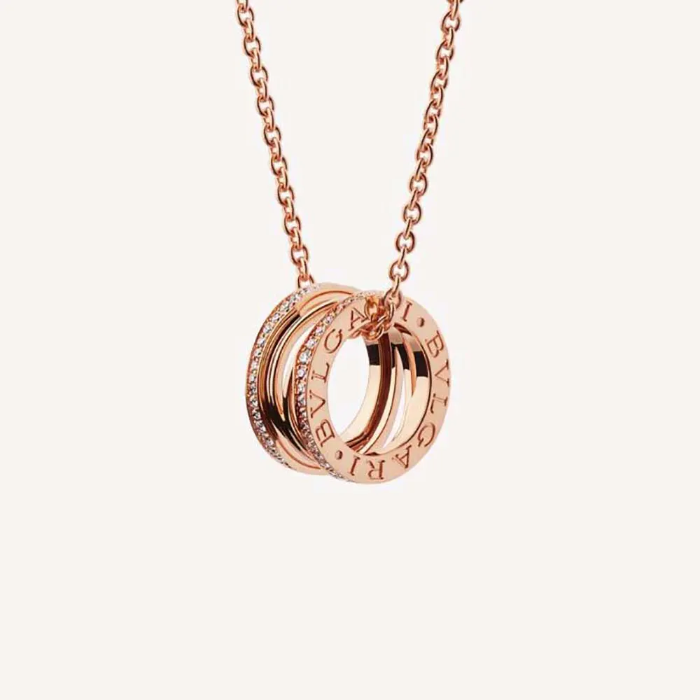 Bulgari B.Zero1 Necklace in Rose Gold-354195