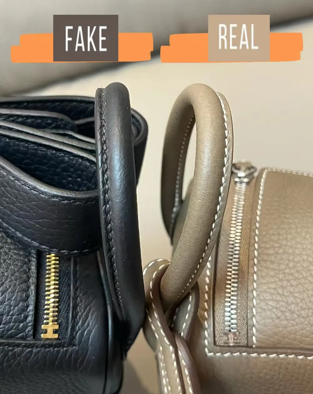 Hermes Lindy Bag Comparing Authentic and High-Quality Replicas