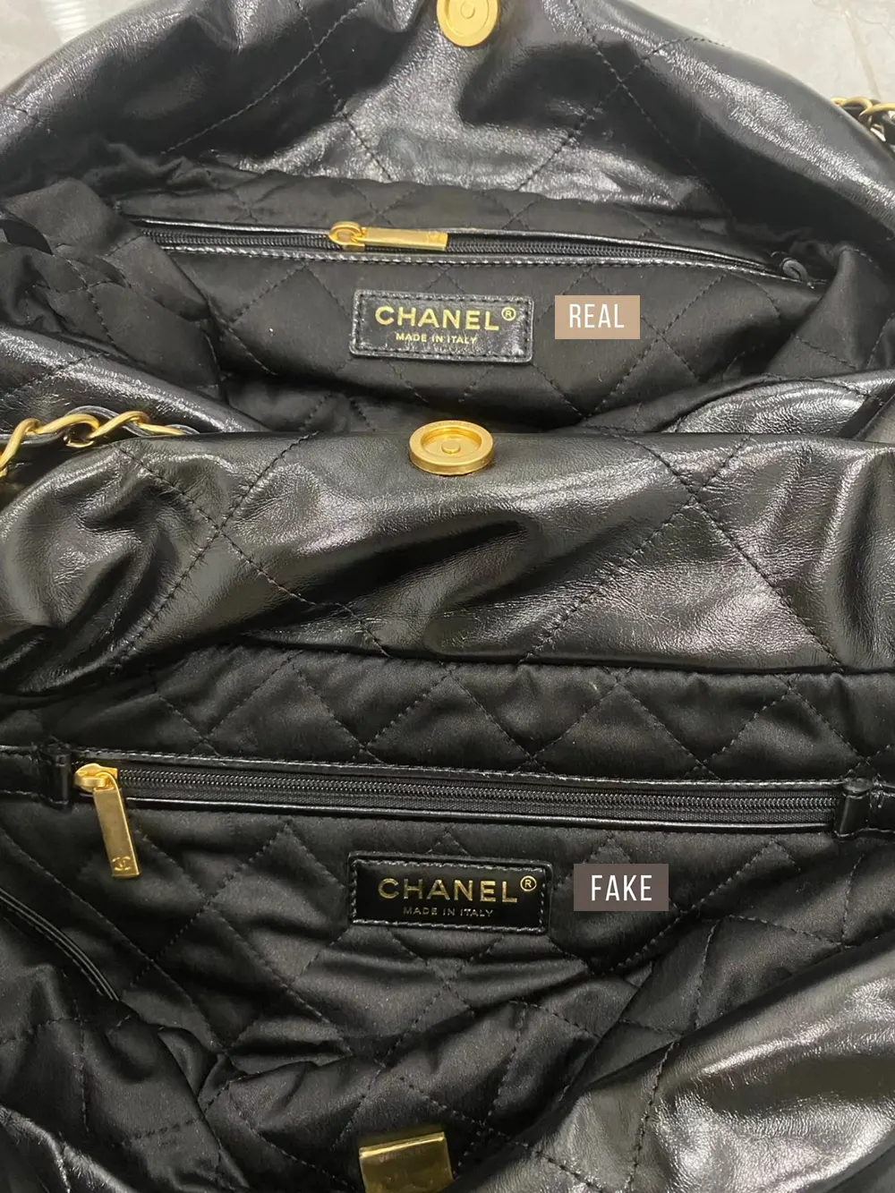 Comparing Authentic and Replica CHANEL 22 Handbags A Detailed Review