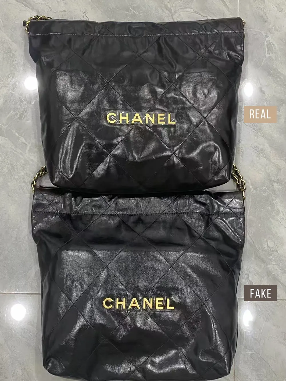 Comparing Authentic and Replica CHANEL 22 Handbags A Detailed Review