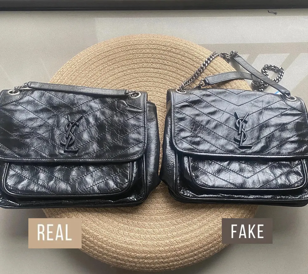 YSL NIKI Bag Authentic vs. Replica Comparison