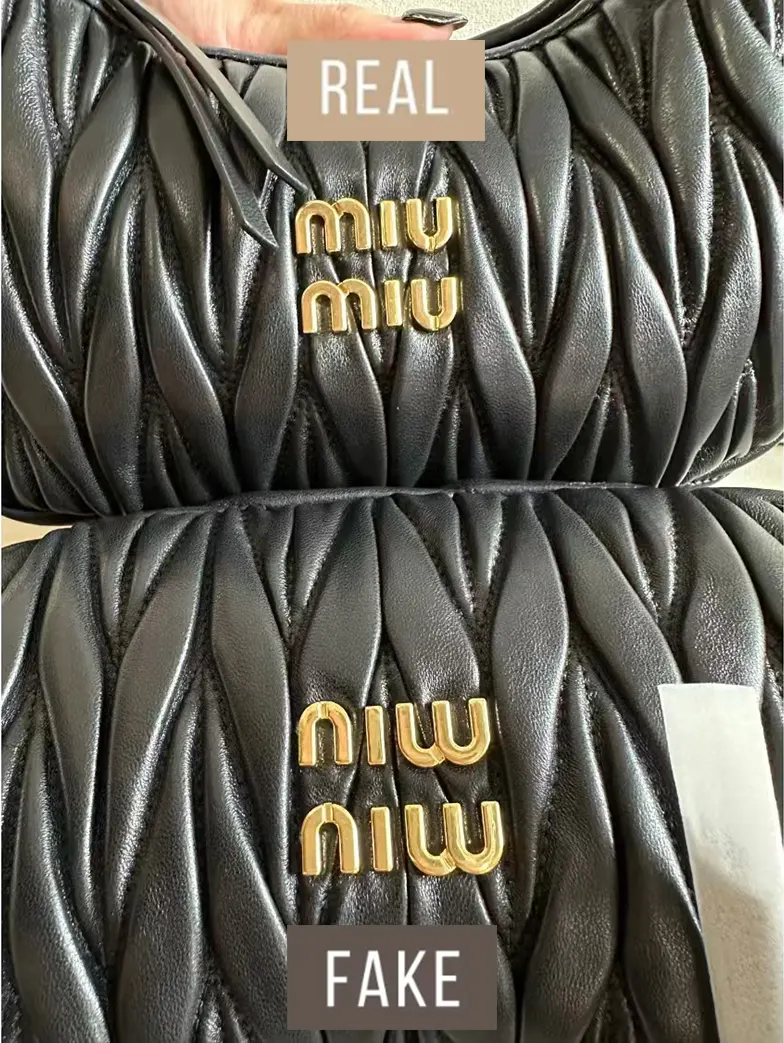 Miu Miu Matelassé Bag: Authentic vs High-Quality Replica Comparison