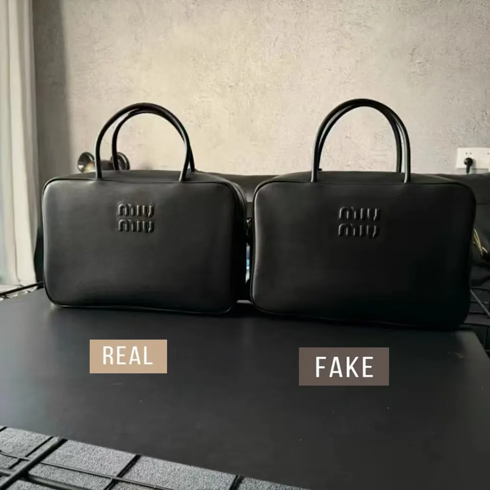 Miu Miu Leather Beau Bag: Genuine vs. High-Quality Replica