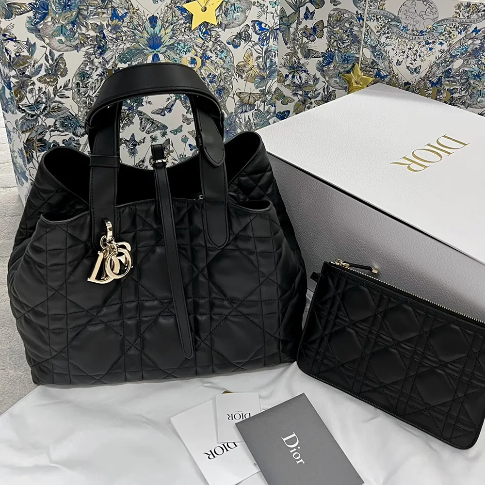  Dior Toujours Medium Bag Review Black Macrocannage Calfskin