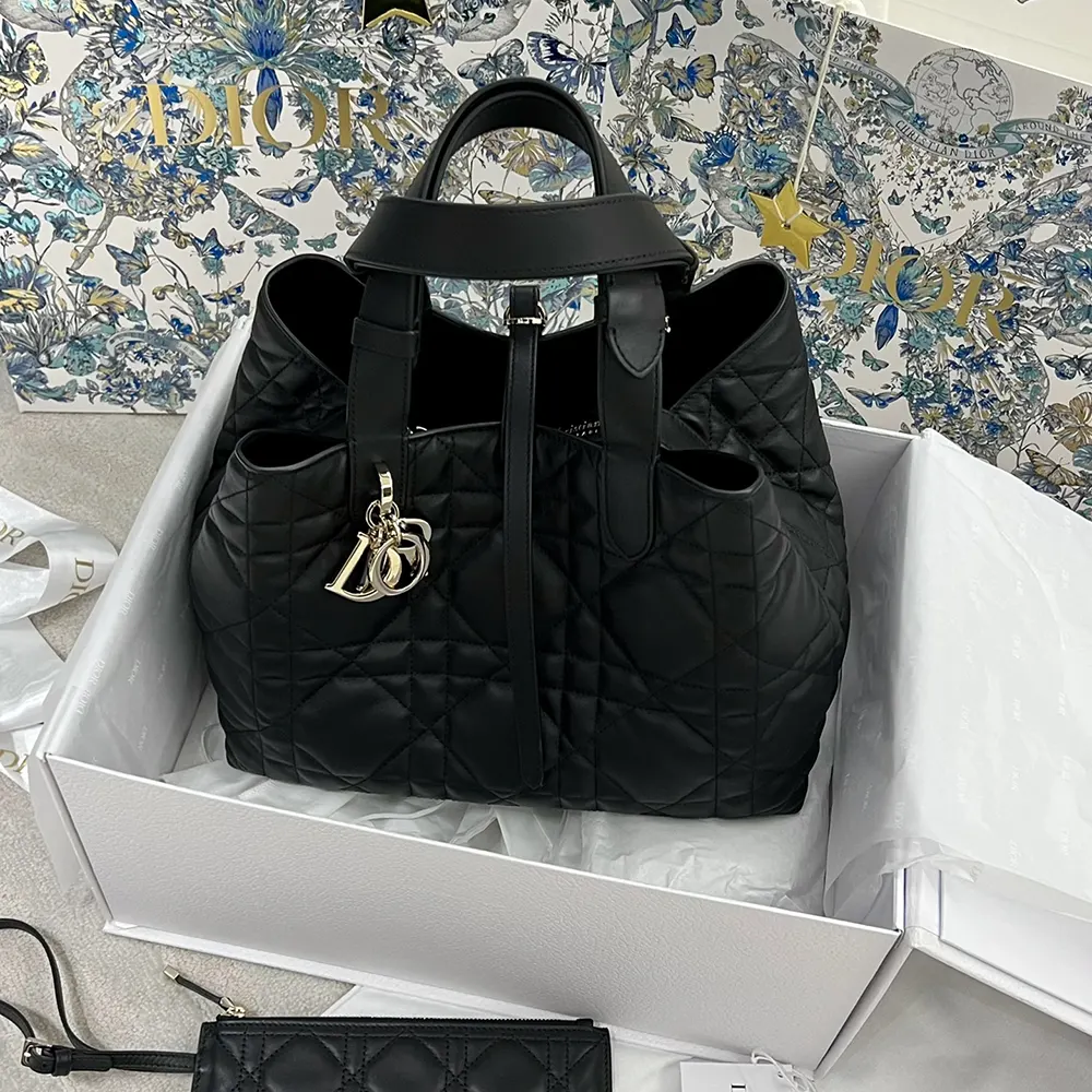  Dior Toujours Medium Bag Review Black Macrocannage Calfskin