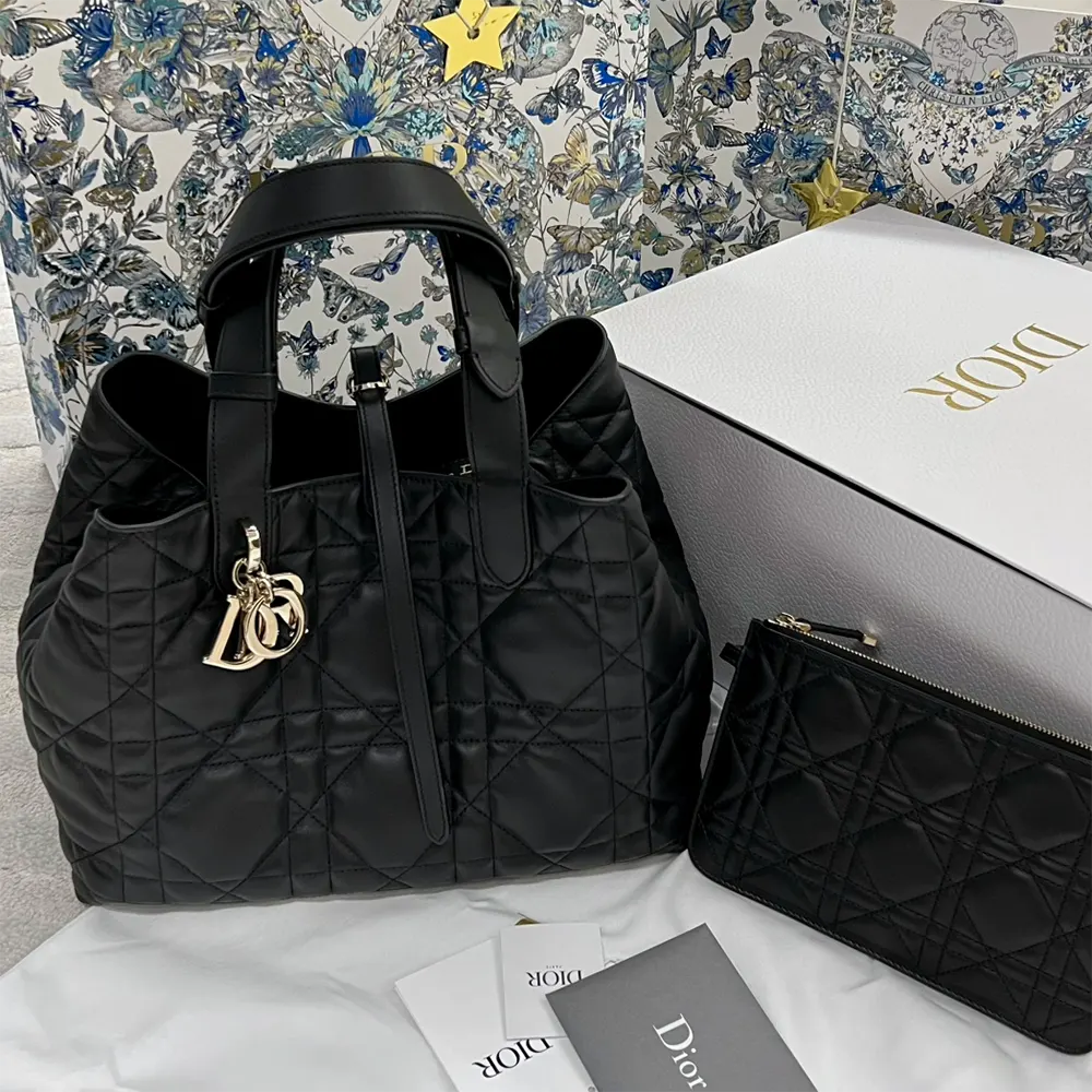  Dior Toujours Medium Bag Review Black Macrocannage Calfskin