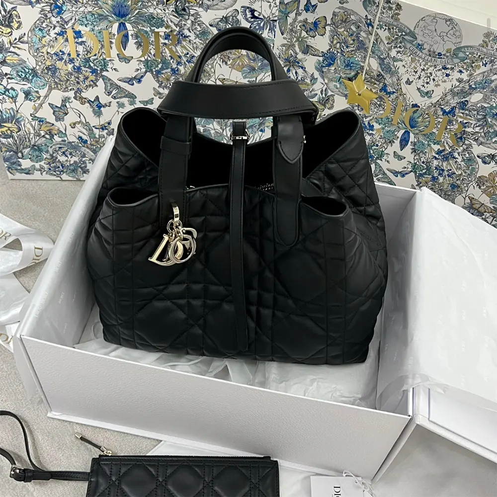  Dior Toujours Medium Bag Review Black Macrocannage Calfskin