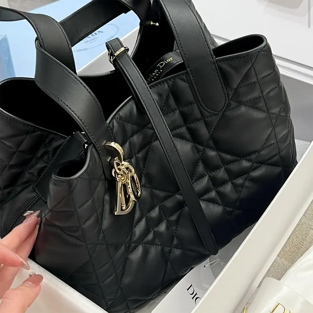  Dior Toujours Medium Bag Review Black Macrocannage Calfskin