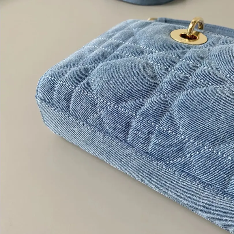  Christian Dior Lady D-Joy Review: Blue Macrocannage Denim Bag